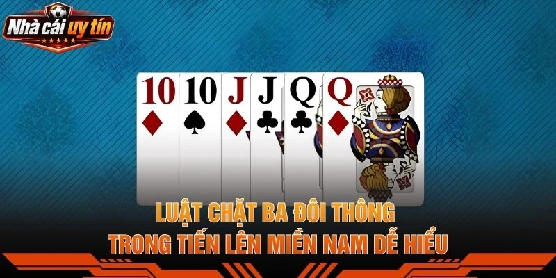 Luật Chặt Ba Đôi Thông Trong Tiến Lên Miền Nam Dễ Hiểu
